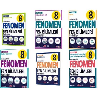 Fenomen Okul Yayınları LGS 8. Sınıf Fen Bilimleri Fasikül Seti (1-2-3-4-5-6. Sayılar)