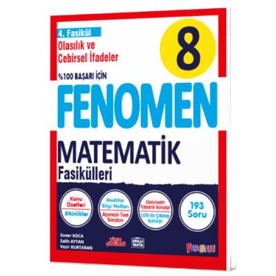 Fenomen Okul Yayınları Lgs 8. Sınıf Fenomen Matematik 4. Fasikül (Olasılık, Cebirsel İfadeler Ve Özdeşlikler)