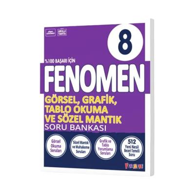 Fenomen Okul Yayınları Lgs 8. Sınıf Görsel Grafik Tablo Ve Sözel Mantık Soru Bankası