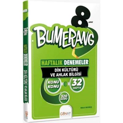 Günay Yayınları Lgs 8. Sınıf Din Kültürü Ve Ahlak Bilgisi Bumerang Konu Konu 32 Haftalık Denemeler