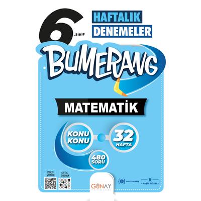 Günay Yayınları 6. Sınıf Bumerang 32 Haftalık Matematik Denemeleri