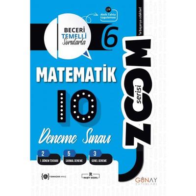 Günay Yayınları 6. Sınıf Zoom Matematik 10 Deneme