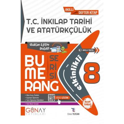 Günay Yayınları Lgs 8. Sınıf Bumerang Serisi Etkinlikli T.c. İnkılap Tarihi Ve Atatürkçülük