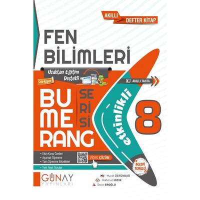 Günay Yayınları LGS 8. Sınıf Etkinlikli Bumerang Fen Bilimleri