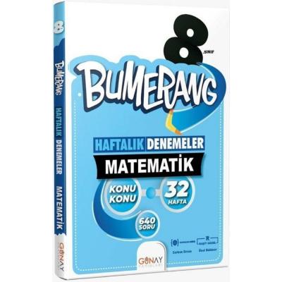 Günay Yayınları Lgs 8. Sınıf Matematik Bumerang Konu Konu 32 Haftalık Denemeler