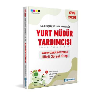 GYS Akademi 2026 T.C. Gençlik ve Spor Bakanlığı Yurt Müdür Yardımcısı Yapay Zeka Destekli Hibrit Kitap
