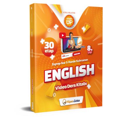 Hiper Zeka 2024 LGS 8. Sınıf Start Up English Konu Anlatan Video Ders Kitabı
