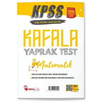 Hoca Kafası KPSS Matematik Öğreten Yaprak Test