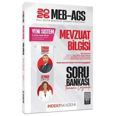 İndeks Akademi 2026 MEB-AGS Mevzuat Bilgisi Soru Bankası Çözümlü 8 Ocak ÖSYM Duyurusuna Göre - Emrah Vahap Özkaraca, Zeynep Salman İçli