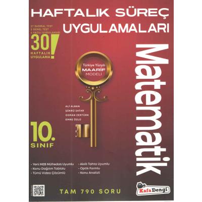 Kafa Dengi Yayınları 10. Sınıf Matematik Haftalık Süreç Uygulamaları