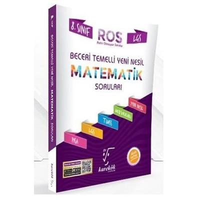 Karekök Yayınları 8.Sınıf Lgs Matematik Ros Beceri Temelli Yeni Nesil Soru Bankası