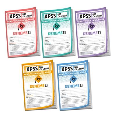 KR Akademi Yayınları 2026 KPSS LİSE ÖN LİSANS Genel Yetenek Genel Kültür 5 Deneme Paketi