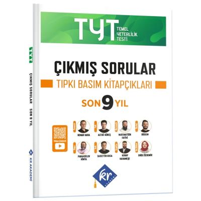 KR Akademi Yayınları TYT Çıkmış Sorular Son 9 Yıl Tıpkı Basım Kitapçıkları