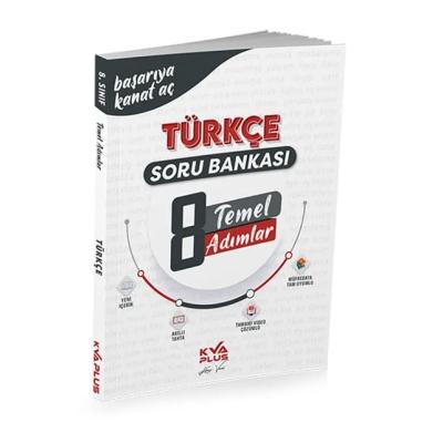 KVA Yayınları LGS 8. Sınıf  Türkçe Temel Adımlar Soru Bankası