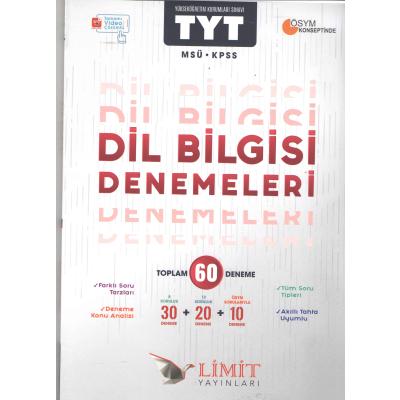 Limit Yayınları TYT MSÜ KPSS Dil Bilgisi Denemeleri