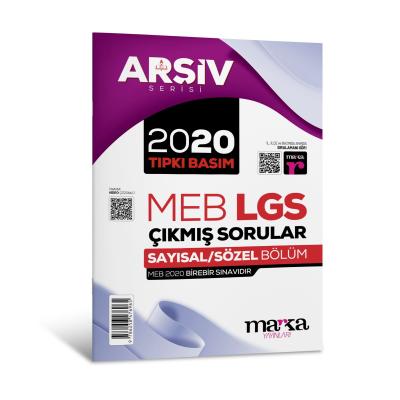 Marka Yayınları 2020 LGS 8. Sınıf ARŞİV Serisi Tıpkı Basım Çıkmış Sorular Tamamı Video Çözümlü