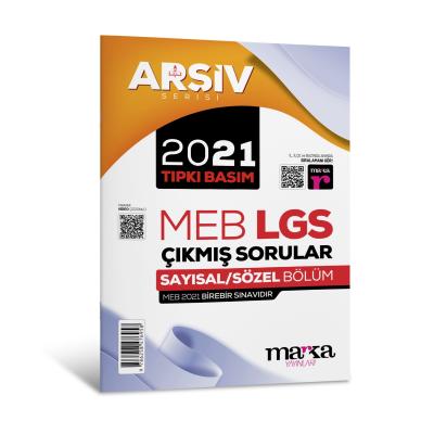 Marka Yayınları 2021 LGS 8. Sınıf ARŞİV Serisi Tıpkı Basım Çıkmış Sorular Tamamı Video Çözümlü