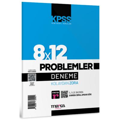 Marka Yayınları 2024 KPSS-DGS-ALES Yeni Nesil 8x12 Tamamı Video Çözümlü Problemler Deneme