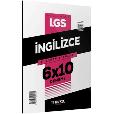 Marka Yayınları 2024 LGS 8. Sınıf 1.Dönem Konuları İngilizce 6 Deneme