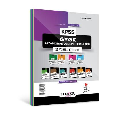 Marka Yayınları Kpss Gygk Kazandıran Deneme Sınavı Seti 10 Fasikül 67 Deneme