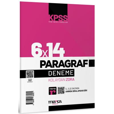 Marka Yayınları Kpss Yeni Nesil 6X14 Paragraf Tamamı Video Çözümlü Deneme