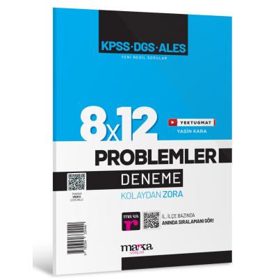 Marka Yayınları KpssDgsAles Yeni Nesil 8X12 Tamamı Video Çözümlü Problemler Deneme
