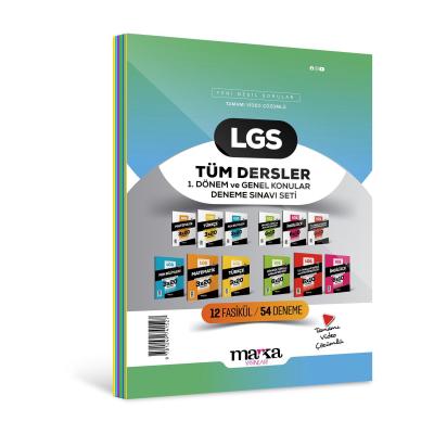 Marka Yayınları Lgs 1. Dönem Ve Genel Konular Tüm Dersler Deneme Sınavı Seti 12 Fasikül 54 Deneme