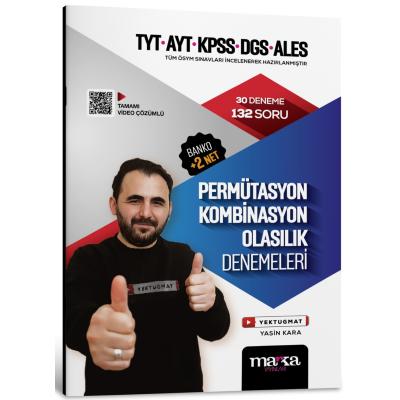 Marka Yayınları Tyt Ayt Kpss Dgs Ales Permütasyon Kombinasyon Olasılık Denemeleri