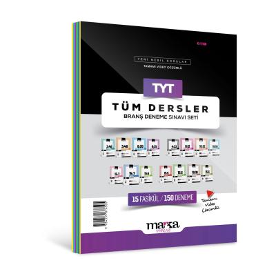 Marka Yayınları Tyt Tüm Dersler Branş Deneme Sınavı Seti 15 Fasikül 150 Deneme