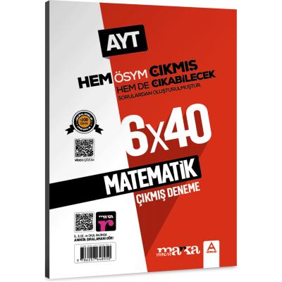 Marka Yayınları Ayt Matematik Ösym Çıkmış Ve Çıkabilecek Sorulardan Oluşturulmuş 6 Deneme Sınavı Tamamı Video Çözümlü