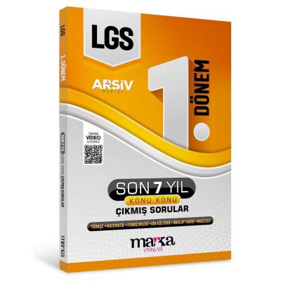 Marka Yayınları LGS 8. Sınıf ARŞİV SERİSİ 1. Dönem Konuları Son 7 Yıl Konu Konu Çıkmış Sorular