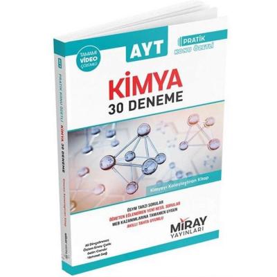 Miray Yayınları Ayt Kimya Pratik Konu Özetli 30 Deneme