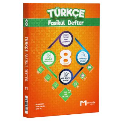 Mozaik Yayınları LGS 8. Sınıf Türkçe Fasikül Defter