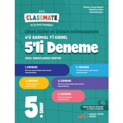 Okyanus Yayınları 5. Sınıf Classmate Süreç İzleme ve Gelişim Değerlendirme 5 Deneme