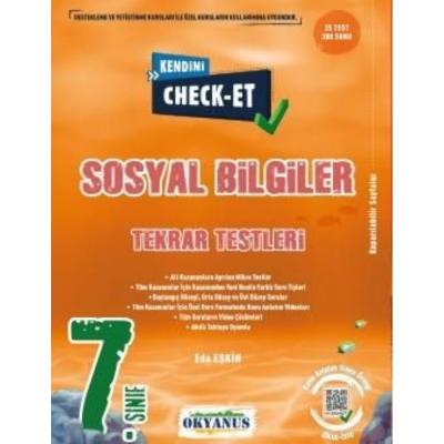 Okyanus Yayınları 7. Sınıf Kendini Check Et Sosyal Bilgiler Tekrar Testleri
