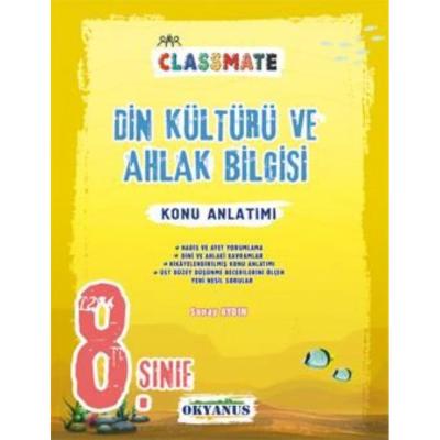 Okyanus Yayınları Lgs 8. Sınıf Classmate Din Kültürü Ve Ahlak Bilgisi Konu Anlatımı