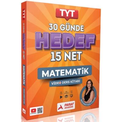 Paraf Akademi TYT 30 Günde Hedef 15 Net Matematik Video Ders Kitabı