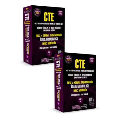 Pegem Yayınları 2025 GYS CTE Adalet Bakanlığı Ceza ve Tevkifevleri Genel Müdürlüğü Görevde Yükselme ve Ünvan Değişikliği Sınavlarına Hazırlık Konu Anlatımlı Soru Bankası İdare Memurluğu (2 Cilt)