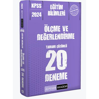 Pegem Yayınları 2024 KPSS Eğitim Bilimleri Ölçme ve Değerlendirme 20 Deneme