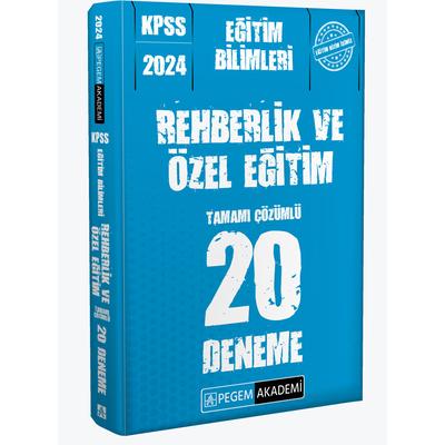 Pegem Yayınları 2024 KPSS Eğitim Bilimleri Rehberlik ve Özel Eğitim 20 Deneme