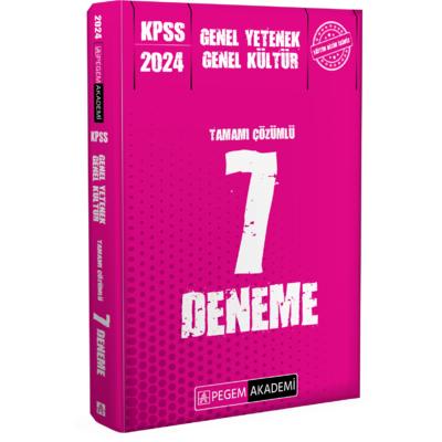 Pegem Yayınları 2024 KPSS Genel Yetenek Genel Kültür Tamamı Çözümlü 7 Deneme