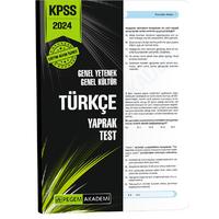 Pegem Yayınları 2024 KPSS Genel Yetenek Genel Kültür Türkçe Yaprak Test
