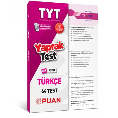 Puan Yayınları TYT Türkçe Yaprak Test