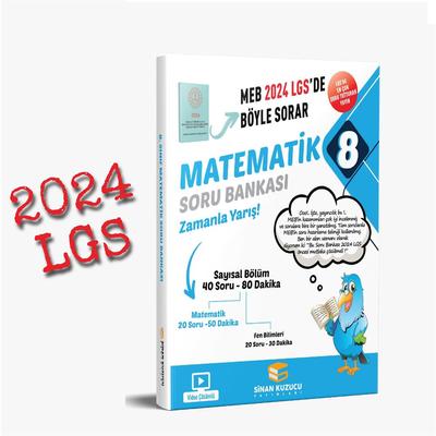 Sinan Kuzucu Yayınları 2024 LGS 8. Sınıf Matematik Soru Bankası