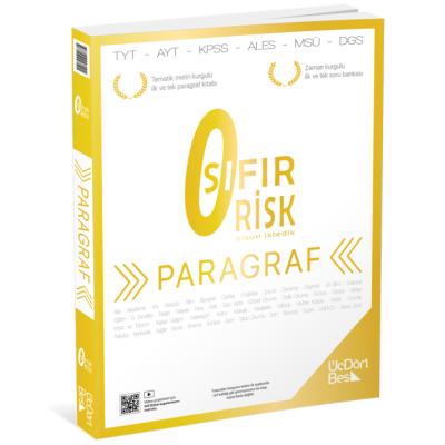 Üç Dört Beş Yayınları Paragraf Sıfır Risk