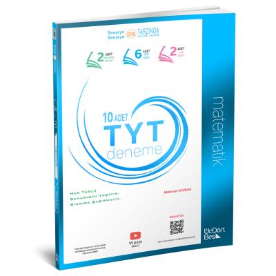 Üç Dört Beş Yayınları 2025 TYT 10 Matematik Deneme