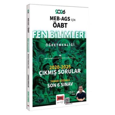 Yargı Yayınları 2026 MEB-AGS ÖABT Fen Bilimleri Öğretmenliği 2020-2025 Tamamı Çözümlü Çıkmış 6 Sınav Soruları