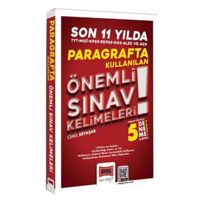Yargı Yayınları KPSS DGS ALES TYT MSÜ E KPSS AGS Son 11 Yılda Paragrafta Kullanılan Önemli Sınav Kelimeleri