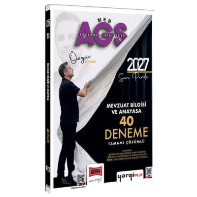 Yargı Yayınları 2027 MEB-AGS Mevzuat Bilgisi ve Anayasa Tamamı Çözümlü 40 Deneme