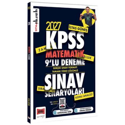 Yargı Yayınları 2027 KPSS Matematik Sınav Senaryoları Tamamı Video Çözümlü 9 Deneme İlyas Güneş